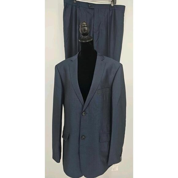 Paul Smith Wool Suit 46R eu56‎ Navy 2pc Suit Pants 38x33 NWT